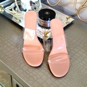 NEW Fashion Clear Straps Heels